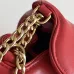 Prada Diagramme Shoulder Bag (3 Colors) – Red/White/Black Leather with Gold-Tone Chain Strap & Branding #B59174