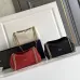 Prada Diagramme Shoulder Bag (3 Colors) – Red/White/Black Leather with Gold-Tone Chain Strap & Branding #B59174