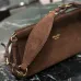 Prada Enchaîne Suede Handbag (1BC262) 2025 FW - Vintage Curved Silhouette, Removable Strap, 32.5×15.5×11cm #B59977