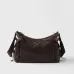 Prada Galleria Soft Shoulder Bag (2 Colors) – Burgundy/Black Leather with Gold-Tone Triangle Logo & Convertible Strap #B59176