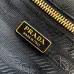 Prada Galleria Soft Shoulder Bag (2 Colors) – Burgundy/Black Leather with Gold-Tone Triangle Logo & Convertible Strap #B59176