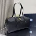 Prada Large Re-nylon Top-handle Bag With Lock In Black #B49846