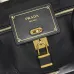 Prada Large Re-nylon Top-handle Bag With Lock In Black #B49846