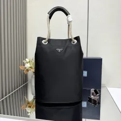 Prada Nylon Rope Bucket Tote 2VG133 34x44x24cm #B67158