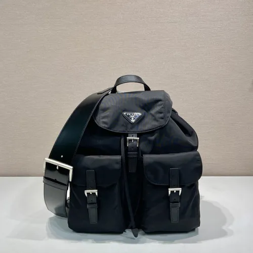 Prada Nylon Triangle Logo Small Backpack #B49839