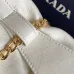 Prada Re-Edition Bucket Bag (4 Colors) – Red/Black/White/Brown Fabric with Gold-Tone Chain & Triangle Logo #B59173