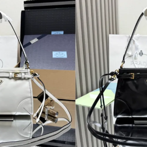 Prada Women's Bonnie Leather Shoulder Crossbody Bag 1BC297 | 26×17×10cm #A69498