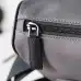 PRADA Men's Dark Gray Re-Nylon Crossbody Messenger Bag with Detachable Pouch – Iconic Triangle Logo Adjustable Strap #B58749