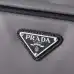 PRADA Men's Dark Gray Re-Nylon Crossbody Messenger Bag with Detachable Pouch – Iconic Triangle Logo Adjustable Strap #B58749