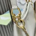Prada 1BC261 2025 Autumn/Winter Retro Shoulder Bag - Black & White Top Version with Chain Detail #B59496