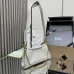 Prada 1BC261 2025 Autumn/Winter Retro Shoulder Bag - Black & White Top Version with Chain Detail #B59496