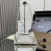 Prada 1BC261 2025 Autumn/Winter Retro Shoulder Bag - Black & White Top Version with Chain Detail #B59496