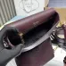 Prada 1BD314 Versatile Leather Crossbody Bag - Burgundy Top Version with Adjustable Logo Straps #B59494