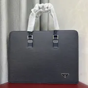 Prada Men's Leather Business Briefcase Handbag 39296 | Size 39-29-6 #A69497