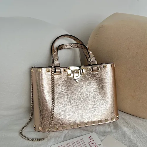 Valentino Garavani Rockstud Metallic Leather Tote Bag 23×15.5×6cm #B65019