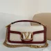 Valentino MINI LOC Shearling & Leather Crossbody Bag 20×11×5cm #B65020
