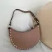 Valentino Rockstud Grainy Leather Mini Hobo Shoulder Bag 20×12×4cm #B65021