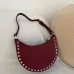 Valentino Rockstud Grainy Leather Mini Hobo Shoulder Bag 20×12×4cm #B65021