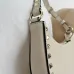 Valentino Rockstud Grainy Leather Mini Hobo Shoulder Bag 20×12×4cm #B65021