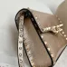 Valentino Rockstud Metallic Leather Envelope Crossbody Bag 22.5×5×16cm #B65022