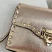 Valentino Rockstud Metallic Leather Envelope Crossbody Bag 22.5×5×16cm #B65022