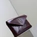SAINT LAURENT Cassandra Envelope Clutch – Burgundy Smooth Leather with Gold YSL Logo (Detachable Chain Strap) #B58776