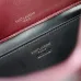 SAINT LAURENT Cassandra Envelope Clutch – Burgundy Smooth Leather with Gold YSL Logo (Detachable Chain Strap) #B58776