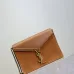 SAINT LAURENT Cassandra Envelope Crossbody Bag Set – Tan Leather-Suede & Black Velvet with Gold YSL Logo (Detachable Chain Strap) #B58765