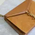 SAINT LAURENT Cassandra Envelope Crossbody Bag Set – Tan Leather-Suede & Black Velvet with Gold YSL Logo (Detachable Chain Strap) #B58765