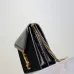 SAINT LAURENT Cassandra Envelope Crossbody Bag Set – Tan Leather-Suede & Black Velvet with Gold YSL Logo (Detachable Chain Strap) #B58765