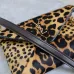 SAINT LAURENT Cassandra Envelope Crossbody Clutch – Leopard-Print Haircalf with Gold YSL Logo (Detachable Chain Strap) #B58775