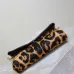 SAINT LAURENT Cassandra Envelope Crossbody Clutch – Leopard-Print Haircalf with Gold YSL Logo (Detachable Chain Strap) #B58775