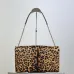 SAINT LAURENT Cassandra Envelope Shoulder Bag – Leopard-Print Calf Hair with Gold YSL Logo #B58756