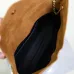 SAINT LAURENT Cassandra Large Envelope Shoulder Bag – Tan Suede with Gold YSL Logo (Detachable Chain Strap) #B58774