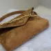 SAINT LAURENT Cassandre Envelope Chain Pouch – Camel Suede Leather with Gold YSL Logo #B58753