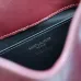 SAINT LAURENT Cassandre Envelope Chain Pouch – Hot Wine Lambskin Leather with Gold YSL Logo #B58752