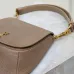 SAINT LAURENT Kaia Small Saddle Bag Set – Brown Croc-Embossed & Black Smooth Leather with Gold YSL Logo #B58757
