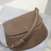 SAINT LAURENT Kaia Small Saddle Bag Set – Brown Croc-Embossed & Black Smooth Leather with Gold YSL Logo #B58757