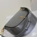 SAINT LAURENT Kaia Small Saddle Bag Set – Brown Croc-Embossed & Black Smooth Leather with Gold YSL Logo #B58757