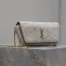 SAINT LAURENT Kaia Small Saddle Bag Set – Brown Croc-Embossed & Black Smooth Leather with Gold YSL Logo #B58758
