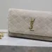 SAINT LAURENT Kaia Small Saddle Bag Set – Brown Croc-Embossed & Black Smooth Leather with Gold YSL Logo #B58758