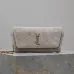 SAINT LAURENT Kaia Small Saddle Bag Set – Brown Croc-Embossed & Black Smooth Leather with Gold YSL Logo #B58758