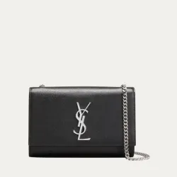SAINT LAURENT Kate Small YSL Crossbody Bag in Grained Leather #A68953