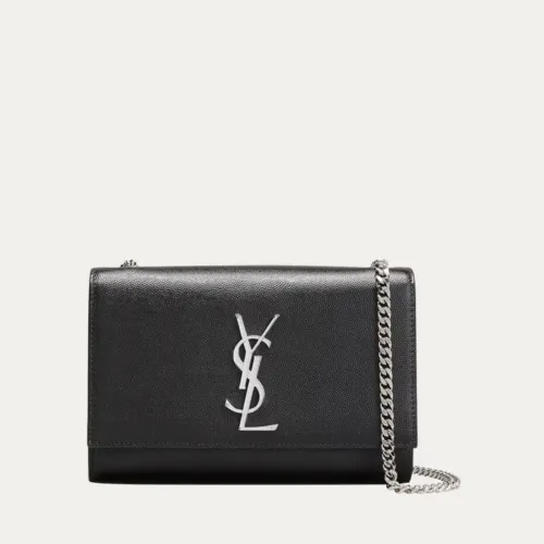 SAINT LAURENT Kate Small YSL Crossbody Bag in Grained Leather #A68953