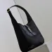 SAINT LAURENT Le 5 à 7 Hobo Bag Set – Black Haircalf with Matching Pouch & Gold YSL Logo (Adjustable Strap) #B58762