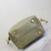 SAINT LAURENT Le 5 à 7 Small Bucket Bag – Olive Green Smooth Leather with Gold YSL Logo (Adjustable Crossbody Strap) #B58773