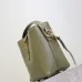 SAINT LAURENT Le 5 à 7 Small Bucket Bag – Olive Green Smooth Leather with Gold YSL Logo (Adjustable Crossbody Strap) #B58773