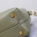 SAINT LAURENT Le 5 à 7 Small Bucket Bag – Olive Green Smooth Leather with Gold YSL Logo (Adjustable Crossbody Strap) #B58773