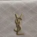 SAINT LAURENT Le 5 à 7 Small Bucket Bag – Taupe Suede Leather with Gold YSL Logo (Adjustable Crossbody Strap) #B58760