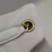 SAINT LAURENT Loulou Medium Shoulder Bag – Light Beige Suede with Chevron Quilt & Gold YSL Logo (Convertible Chain Strap) #B58764